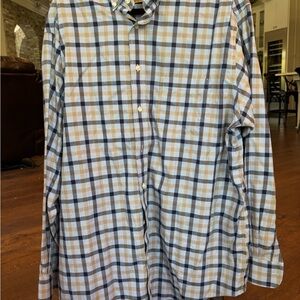 Men's‎ Blue and Brown Checkered Shirt